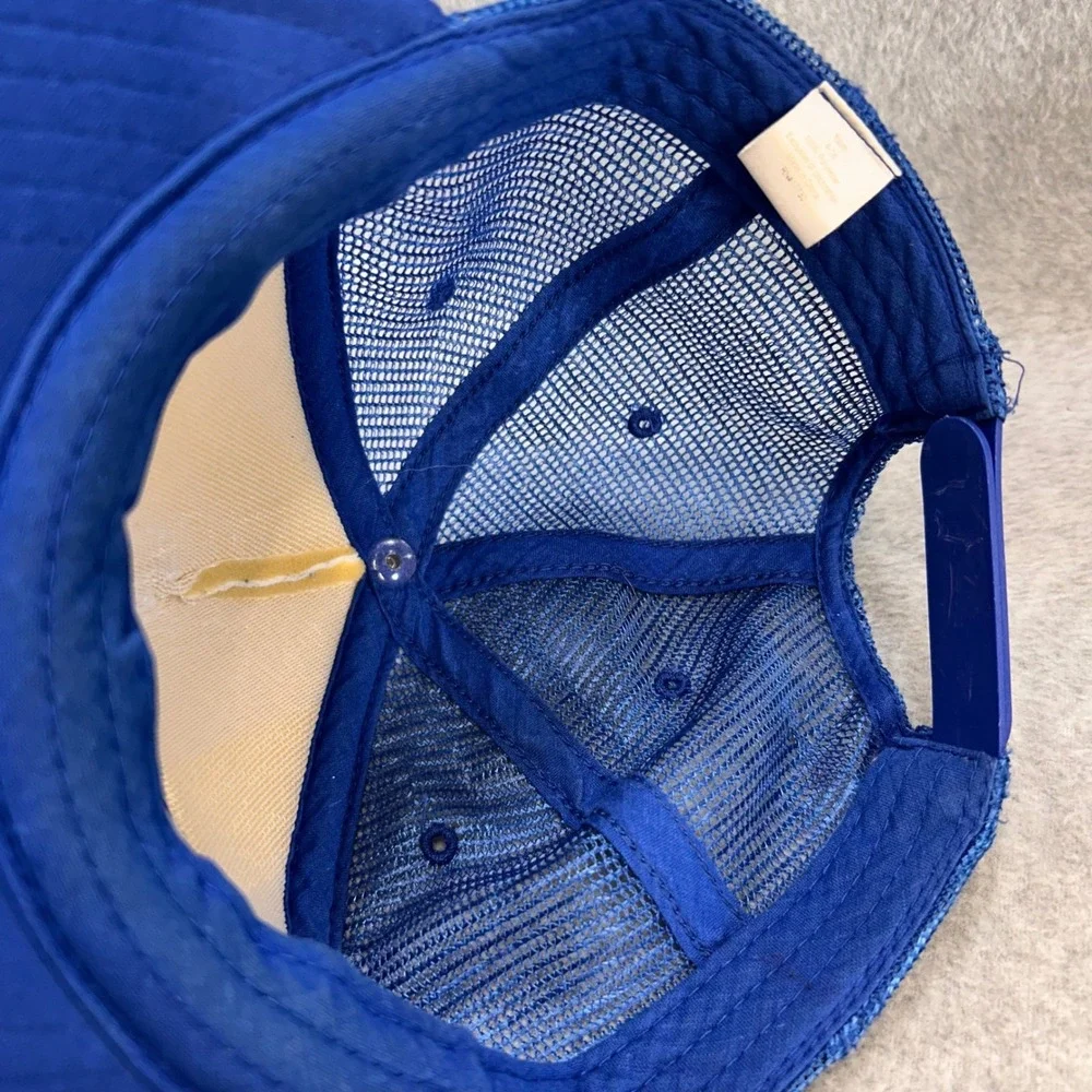 Surfs Up Youth Blue White Unbranded Trucker Hat Snapback Mesh Surf Graphic 4-16